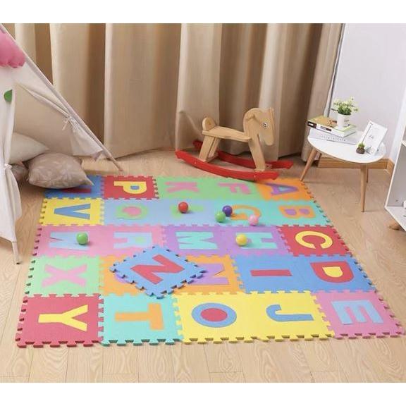 Karpet Matras Pazzel Puzzel Sepon Spon Busa Alas Bermain Anak Balita