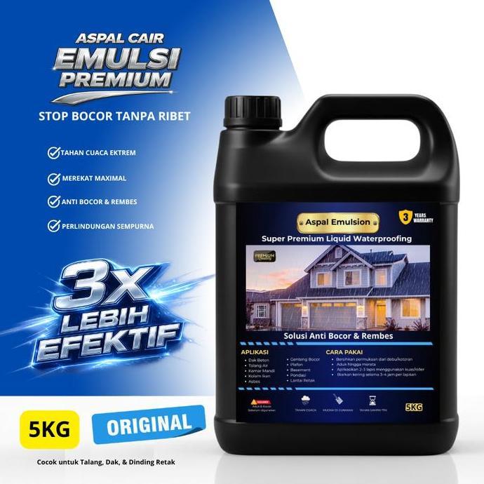 ( Aspal Cair Anti Bocor 5Kg | Aspal Cair 5 Kg | Aspal Cair Emulsion Ori Terbaru 