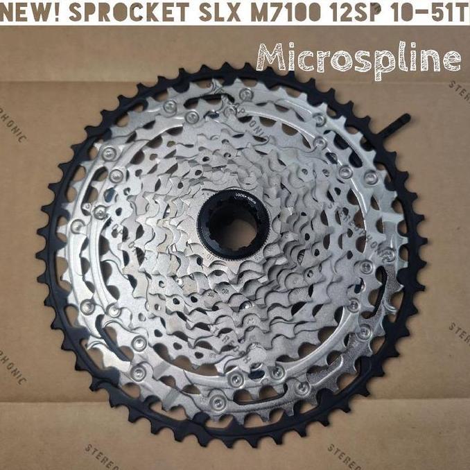 NEW LOOSEPACK Sprocket SHIMANO SLX M7100 12SPEED 10-51T Microspline Sprocket SLX M7100 12SPEED Sproc