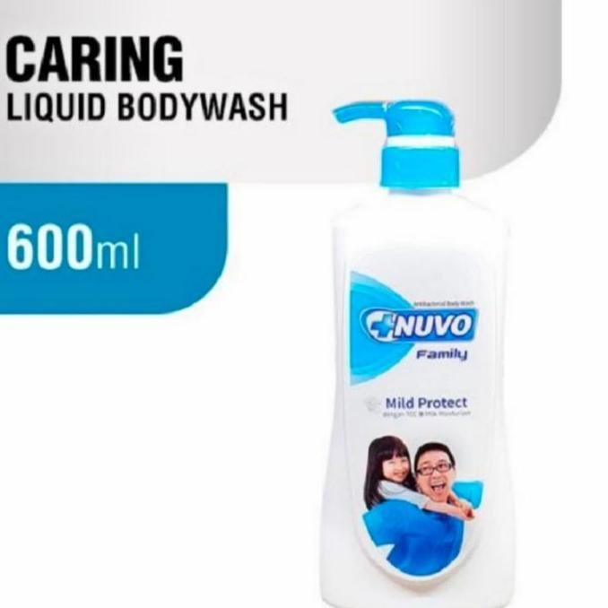 Bathe- Nuvo Body Sh Sabun Mandi Cair 600Ml Botol Pump Nuvo