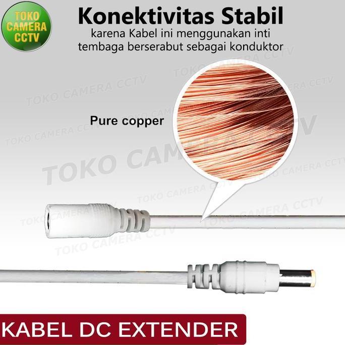 Nect- Kabel Dc Power Extender Sambungan Adaptor Extension Cctv Led Router