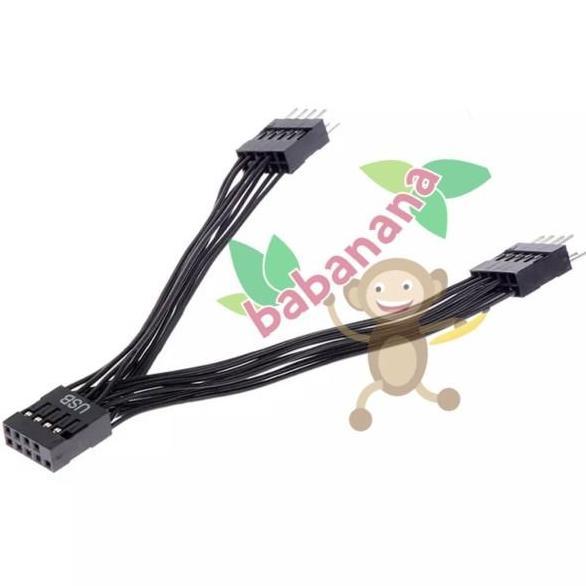 Nect- Usb 9Pin Splitter Front Header Extension Cabang 9 Pin Extender Hub