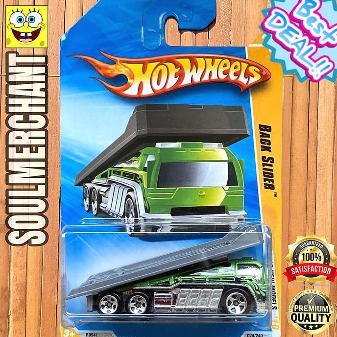 Mianan Diecast Hot Wheels Back Slider Hijau AKTA New