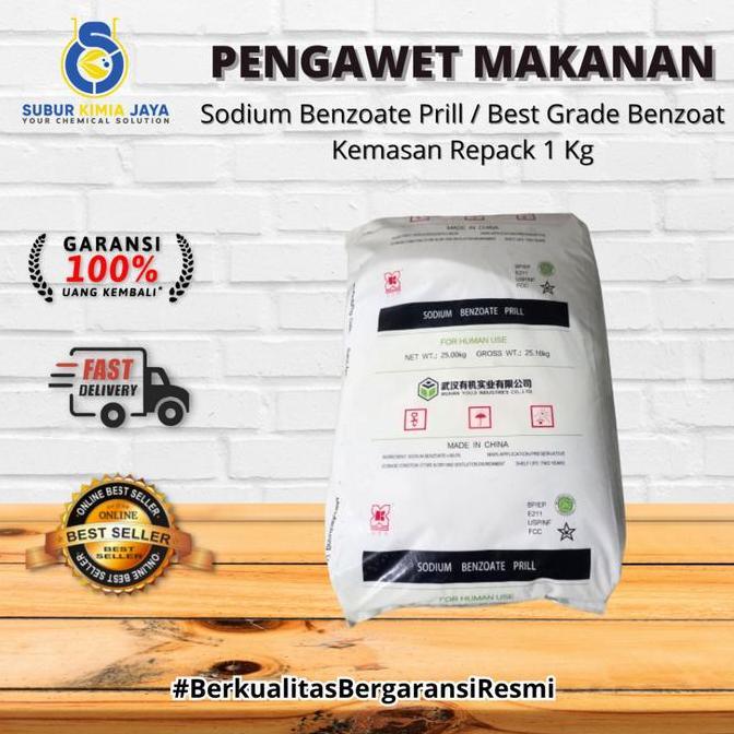 Sodium Benzoate Prill / Pengganti Purox / Best Grade Benzoat 1 KG