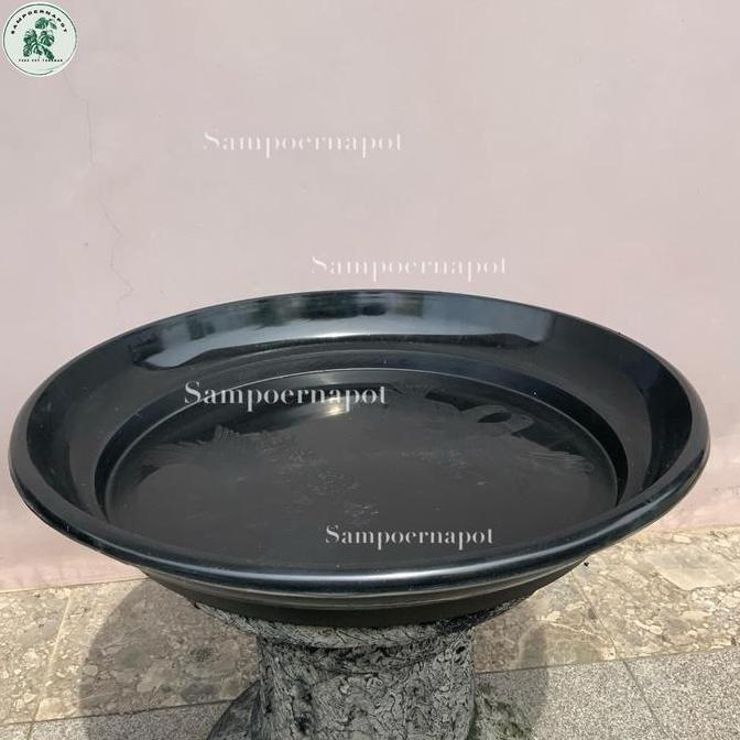 Huayuan- Tatakan Alas Pot Bunga 60 Hitam 49Cm Untuk Pot 60Cm - Tatakan Jumbo