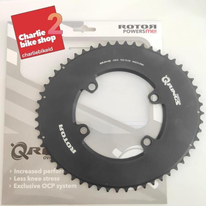 Chainring ROTOR Aero Oval 55T BCD 110x4