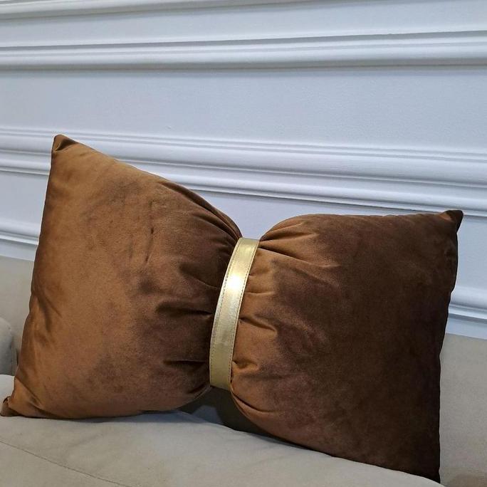 Bantal Sofa Pita Bahan Beludru Premium untuk Dekorasi Ruang Tamu