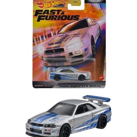 9796 NISSAN SKYLINE GT-R BNR34 R34 HOTWHEELS FAST AND FURIOUS DIECAST