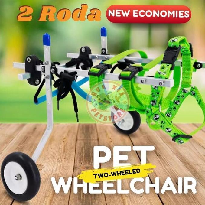 Pet Wheelchair Kursi Roda Alat Bantu Jalan 2 Roda Kucing Anjing Kecil