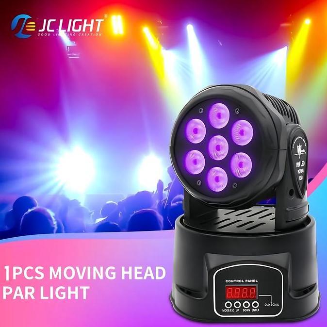 Promo Lampu Laser Sorot Lighting Panggung Mini Led Disco Rgb Putar Terbaru 