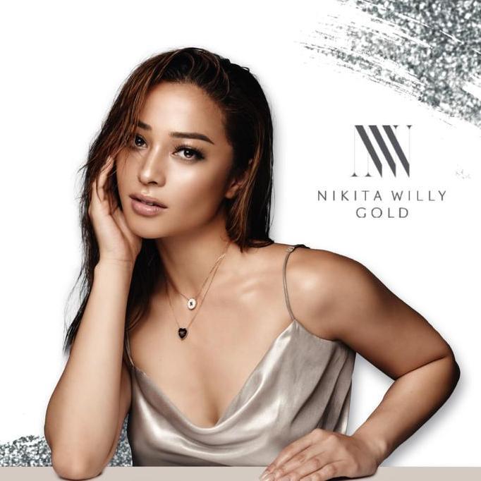 Wimzard - Nikita Willy Gold Kalung Emas Renaissance Marble Hitam - Necklace