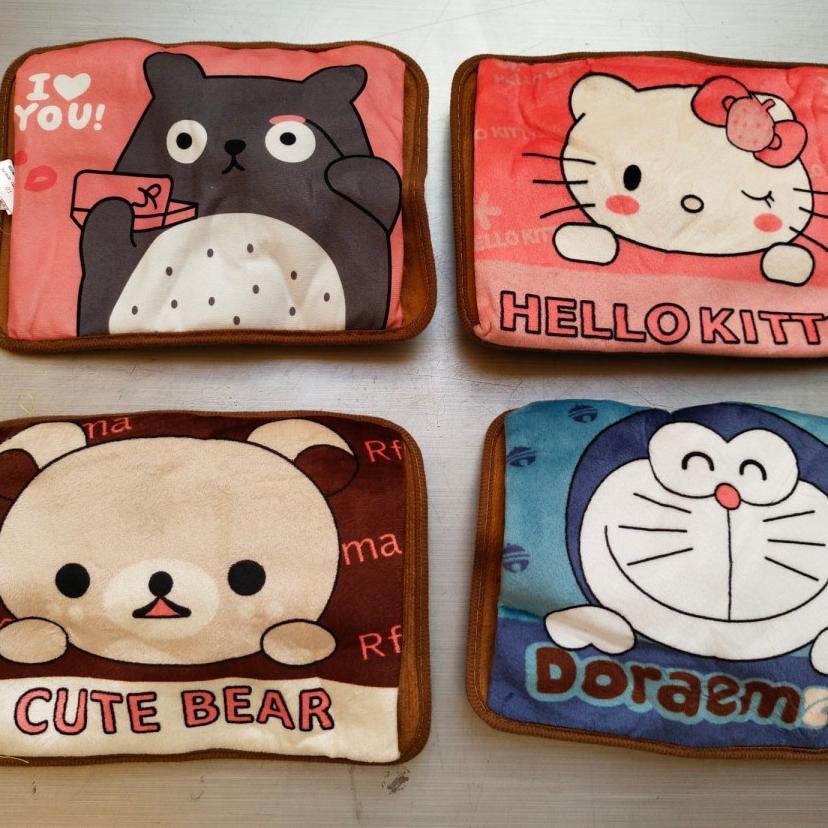 Bantal Air Panas Electric Bulu Lembut / Kompres Air Listrik