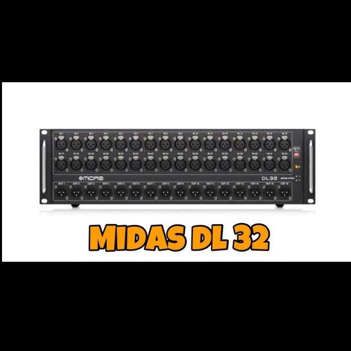 MIDAS DL32 - STAGE BOX DIGITAL FOR X32/M32/WING FAMILY - TANPA CABLE ORIGINAL DAN TERPERCAYA