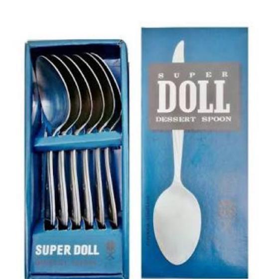 Sendok Makan Doll Original 1 Lusin / 12 Biji- Sendok Doll Sendok Meja
