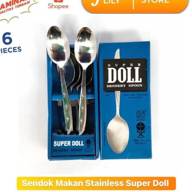 Sendok Makan Stainless Super Doll 1 Box Isi 6Pcs (1/2 Lusin)