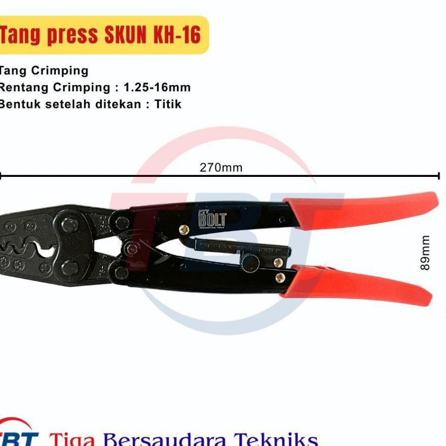 Tang Crimping Skun Hs-16 Tang Press Skun 1.25-16Mm Crimping Tool Hs-16 Kh-16