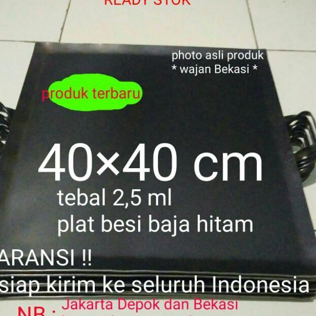 Wajan Roti Bakar Plat Baja Anti Lengket Penggorengan Pembakaran Pembakaran Teflon Kuali 40X40Cm  Dat