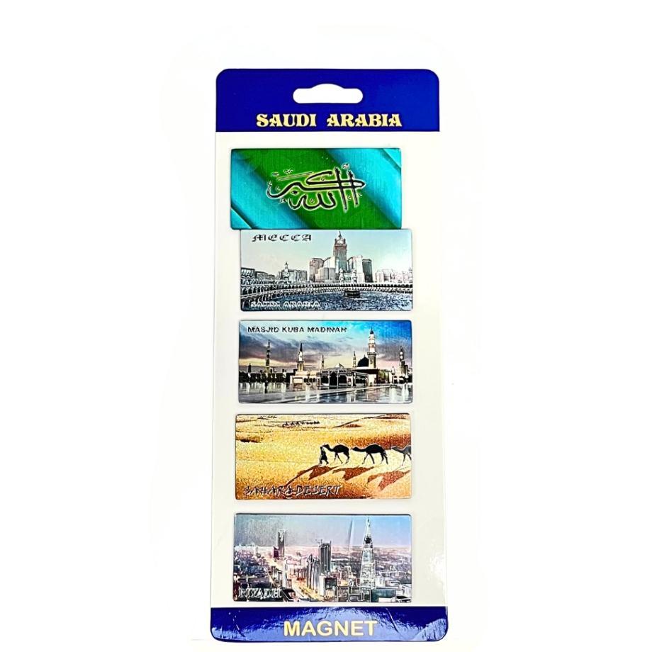 Souvenir Magnet Kulkas Mekkah Madinah Riyadh Sahara Oleh Oleh Negara Saudi Arabia