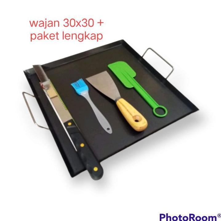 Wajan Roti Bakar 30X30/Wajan Kebab/Wajan Penggorengan
