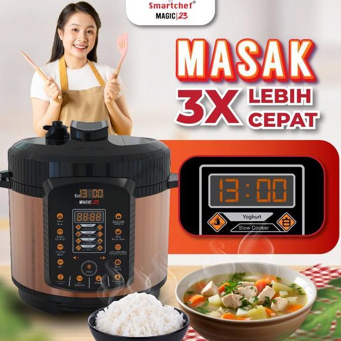 Lavista_corp - SMART CHEF low carbo Rice Cooker presto listrik pressure cooker