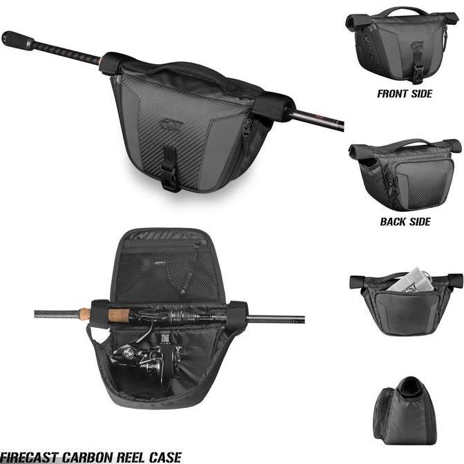 Pesce- Carbon Case | Tas Pancing Medium Hard Case | Tas Reel Pancing