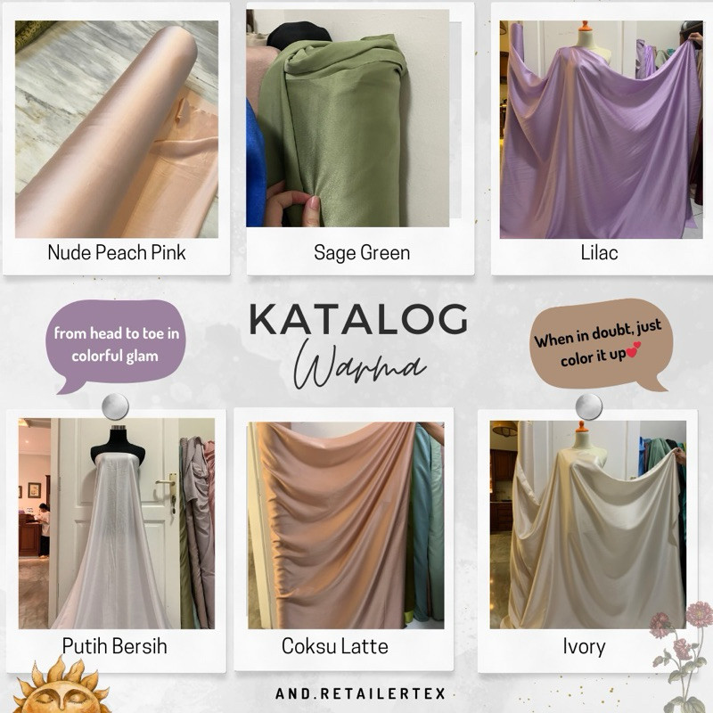 Kain Satin Maxxymarra Maksmarra Pure Silk Original Warna Sage Green Dll