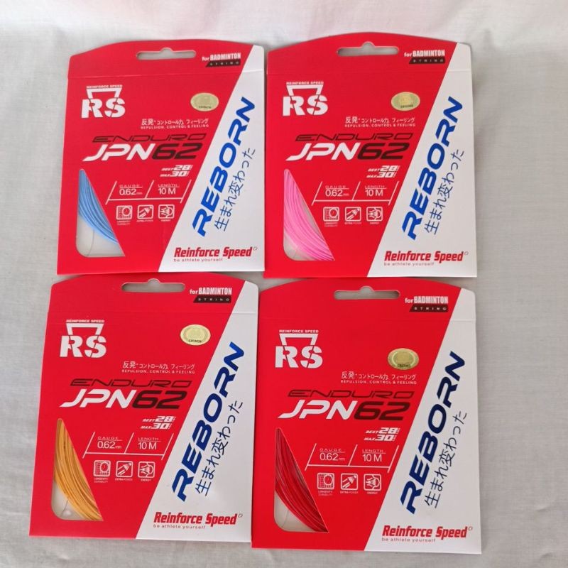 Senar Raket Bulutangkis Rs Enduro 62 Jpn Reborn