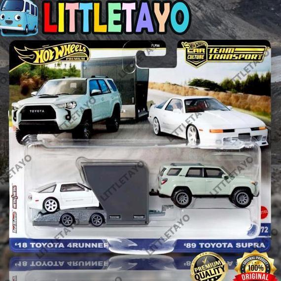 Hot Wheels Team Transport 89 Toyota Supra 18 Toyota 4Runner Premium New