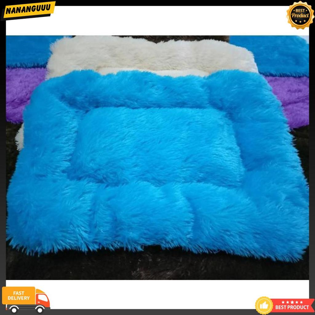 Kasur Kucing - Tempat Tidur Kucing - Kasur Bulu Korea Siap Meluncur