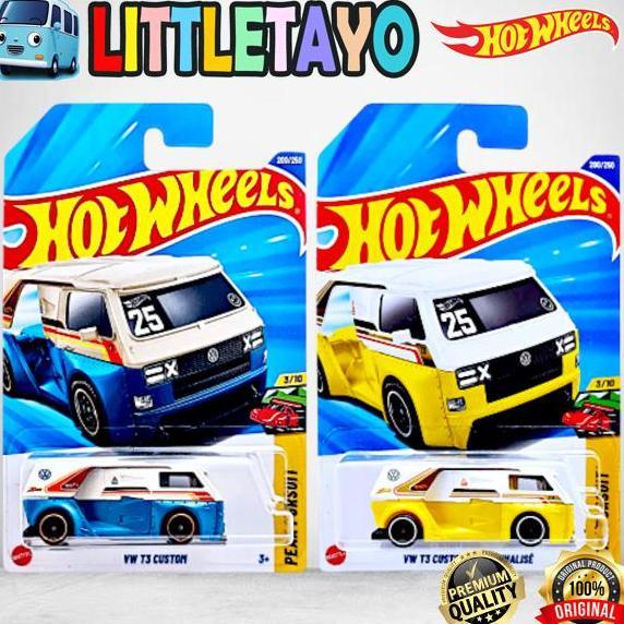 Hot Wheels Volkswagen VW T3 Custom 2024 Coklat Putih Biru Kuning Van Wagon New