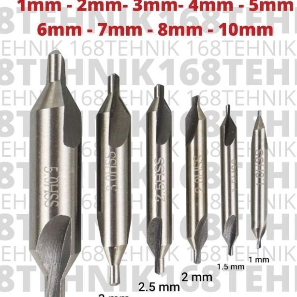 Center Drill Semua Ukuran 1.0Mm - 10.0Mm / Bor Senter / Senter Bor / Center Drill 1Mm Bs1 Center Dri