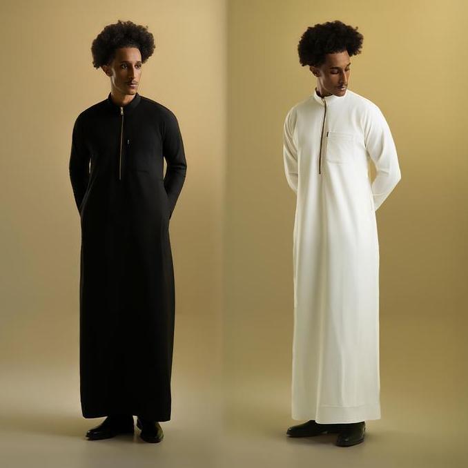 [THOBE LITE SERIES V1 Expossed Zipper Long Sleeve] Thobe Studios / Thobe Pria Premium Fabric