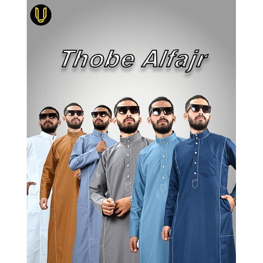 Uhud Basic - Jubah Jubba Gamis Thobe Alfajr Pria Exlusive dan Premium