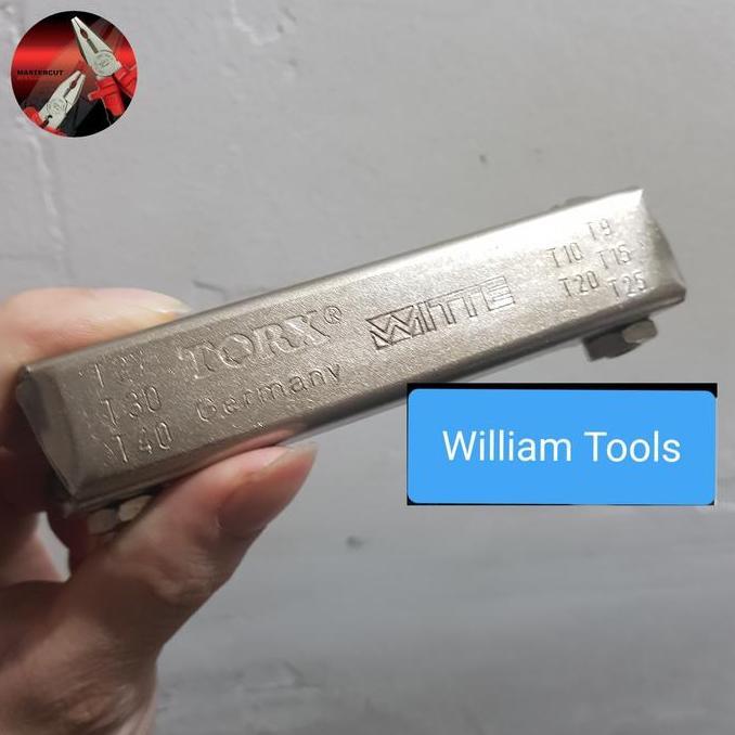 Kunci L Lipat Torx TX 9 - TX 40 WITTE Germany