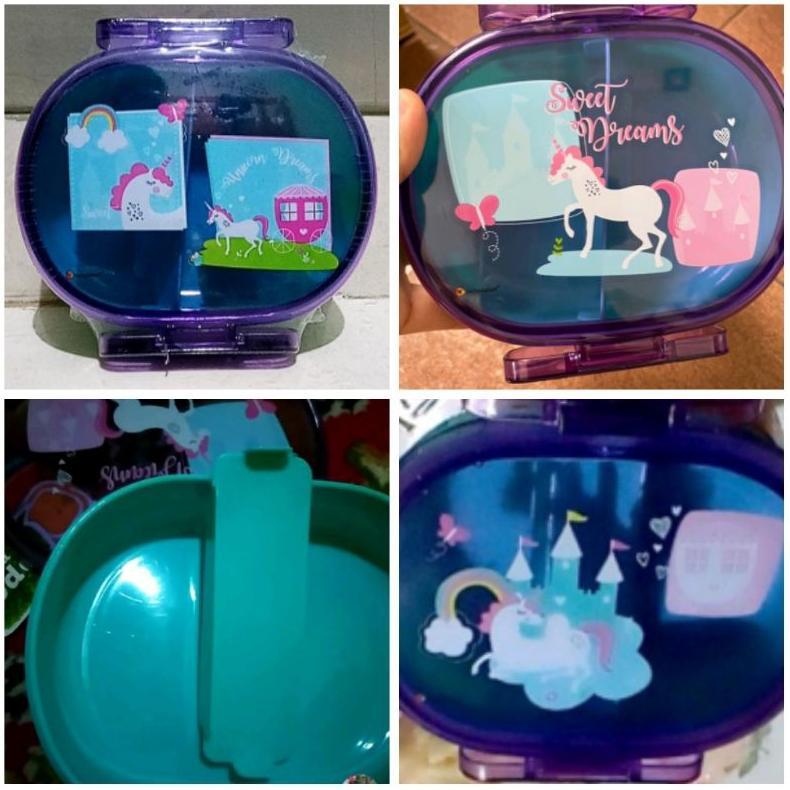 Terlaris Tempat Makan Unicorn, Mermaid, Howdy Cat, Cool Truck 600 Ml Technoplast / Technoplast Lunch