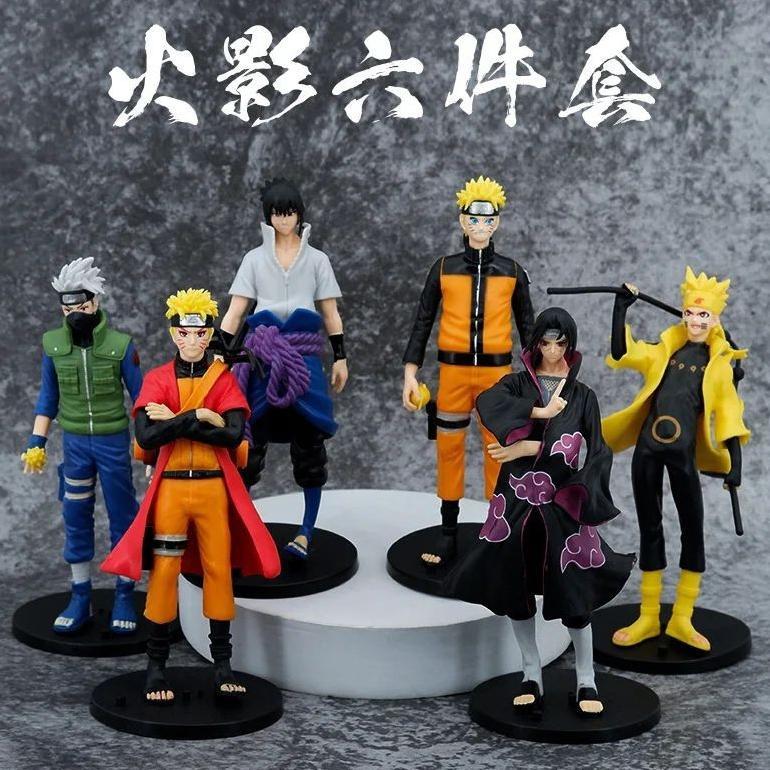 Action Figure Naruto Set 6 Pcs Besar Sasuke Kakashi Itachi DISKON