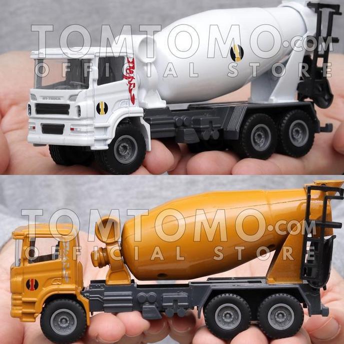 Tomtomo Mixer Truck M Diecast Miniatur Mobil Mobilan Mainan Truk Molen Terlaris