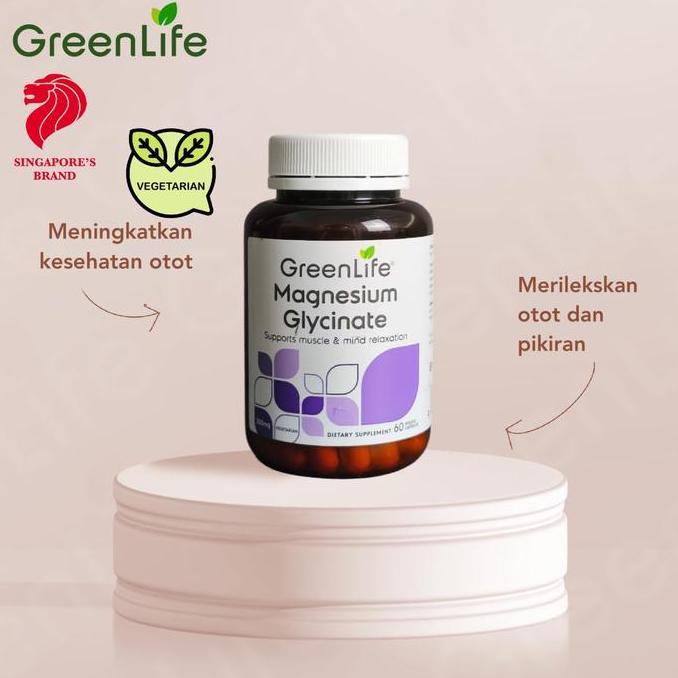 Greenlife Magnesium Glycinate Isi 60 Kapsul Suplemen Magnesium Vegetarian Suplemen Otot Terbaru 