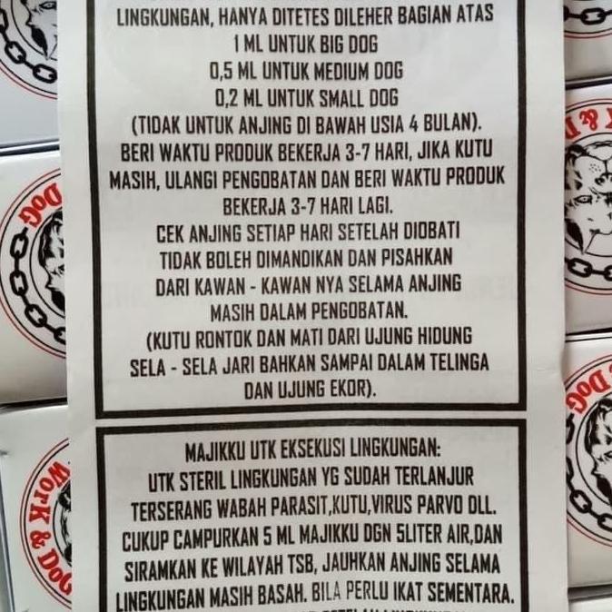 ORIGINAL Majikku / Majiku obat kutu anjing kucing