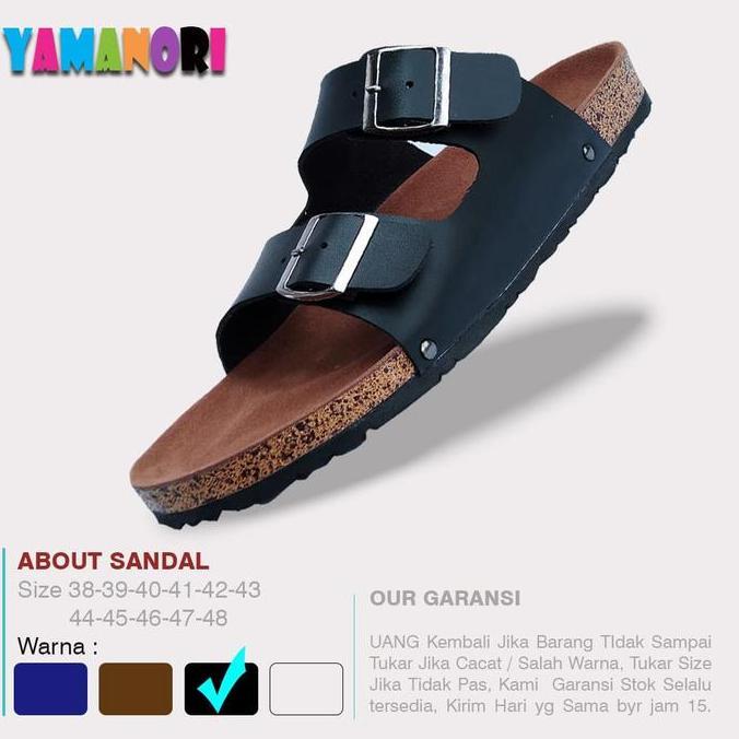 Kingg- Sandal Pria B Size Sendal Cowok Casual Jumbo Gesper Selop G2H