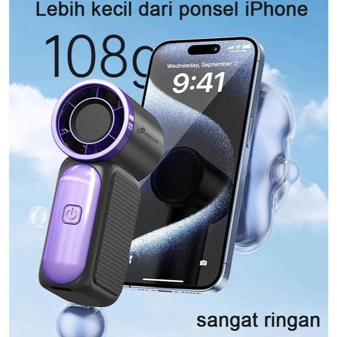 Kipas Mini Genggam Portabel LED Type-C X688 Handheld Super Mini Outdoor Ultra-Portabel 107g 16.900 R