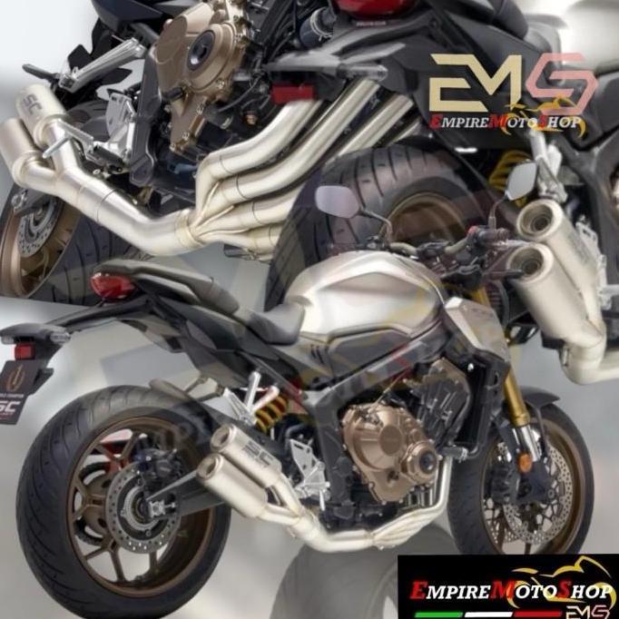 Knalpot SC Project CRT Twin CB 650 CB650 CB650R CB650F Dual Fullsystem terlaris