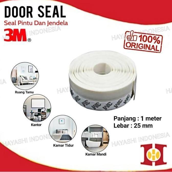 Bellissimo- Door Seal 3M Penutup Lubang Celah Pintu Jendela - 1 Roll