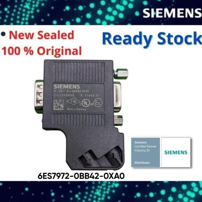 SIEMENS 6ES7972-0BB42-0XA0 SIMATIC DP, CONNECTION PLUG FOR PROFIBUS UP TO 12 MBIT/S WITH CABLE, 15.8