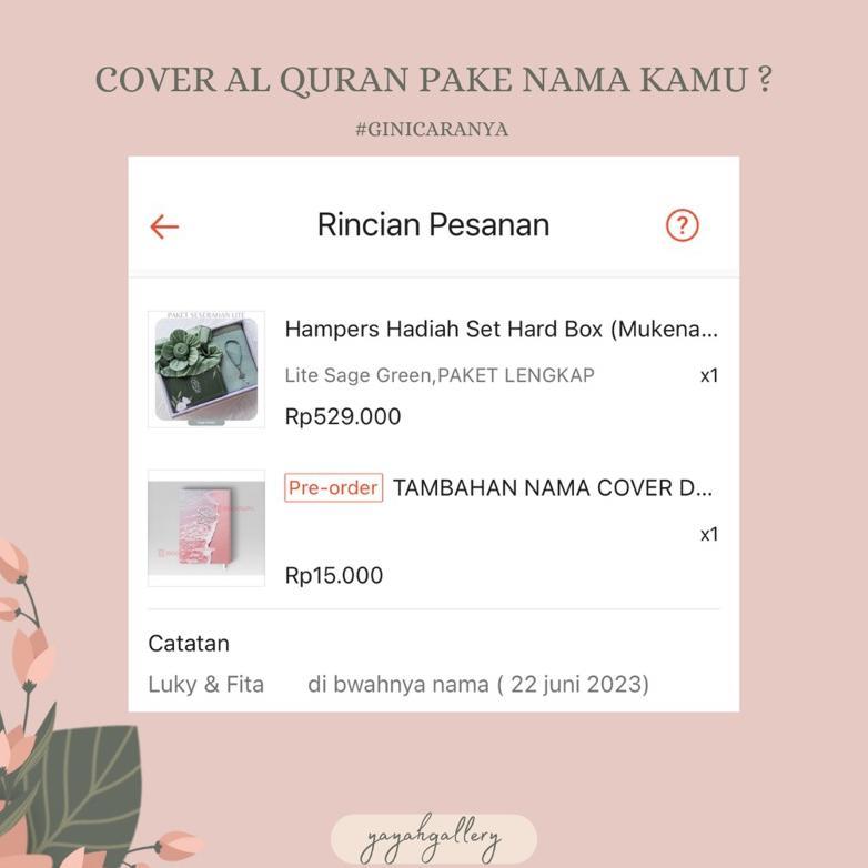 Diskon Hampers Wedding Sutra Aurora (Mukena,Sajadah, Al Quran, Tasbih)