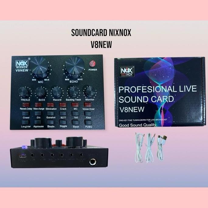 Youngshort33 - Nixnox V8New F999Pro Sound Card  Mixer Bluetooth Audio Usb External Soundcard Live Ph