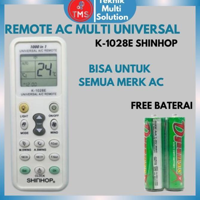 REMOTE REMOT AC/KIPAS ANGIN AIR CONDITIONER AC MULTI UNIVERSAL ORIGINAL SHINHOP K-1028E