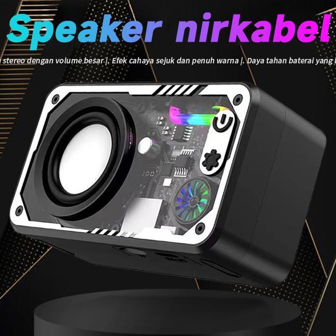 Speaker Bluetooth Cyberpunk Bluetooth Speaker Double Subwoofer Music Speaker Salon Bluetooth Bt Spea