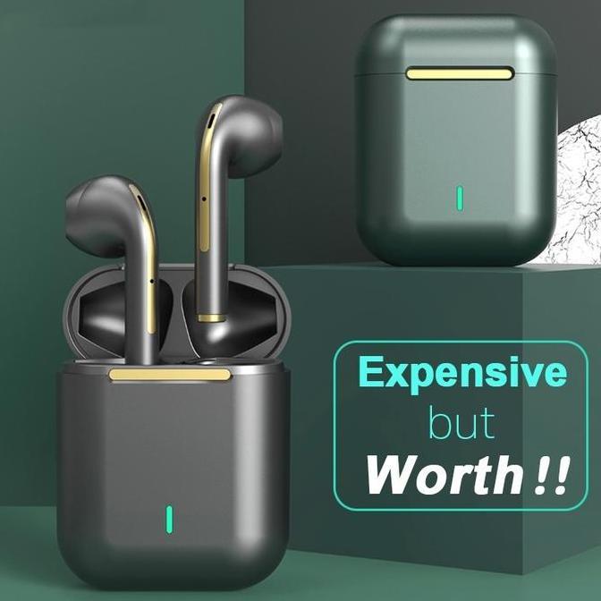 J18 TWS True Wireless Headphone Bluetooth dengan Earphone Mikrofon Headset Gaming Sport Earbud untuk