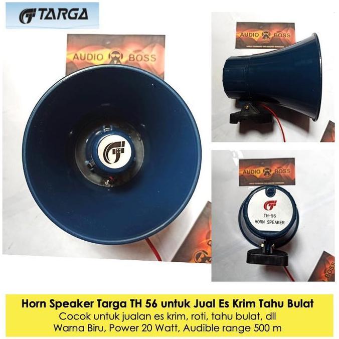 Trumpet Horn Speaker Targa TH 56 untuk Jual Es Krim Tahu Bulat Roti